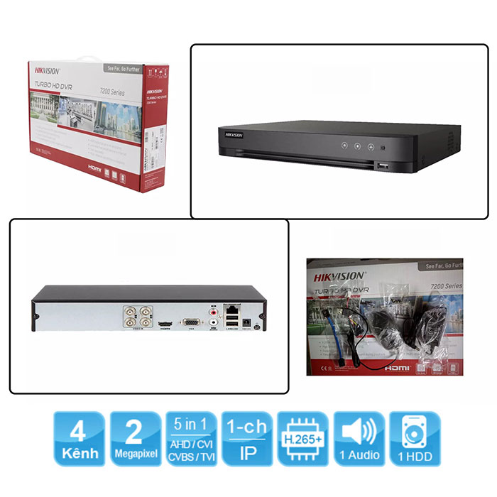 Bộ 3 camera IP Hikvision 2MP